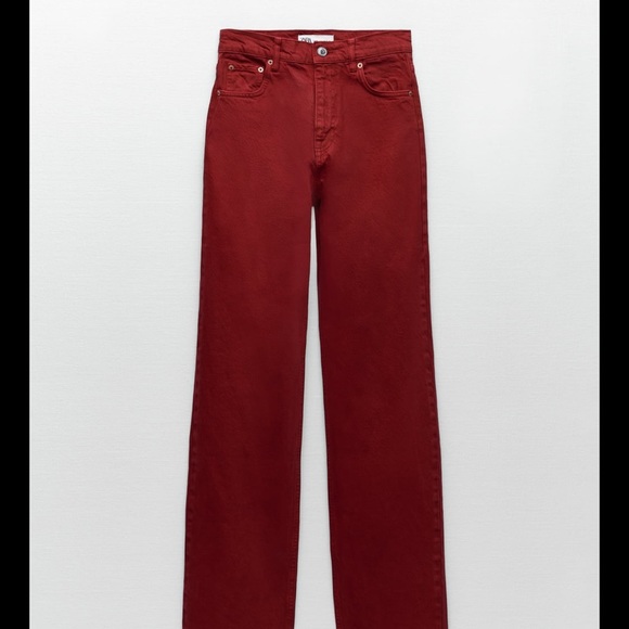 Zara Denim - Zara Red full length Jeans
